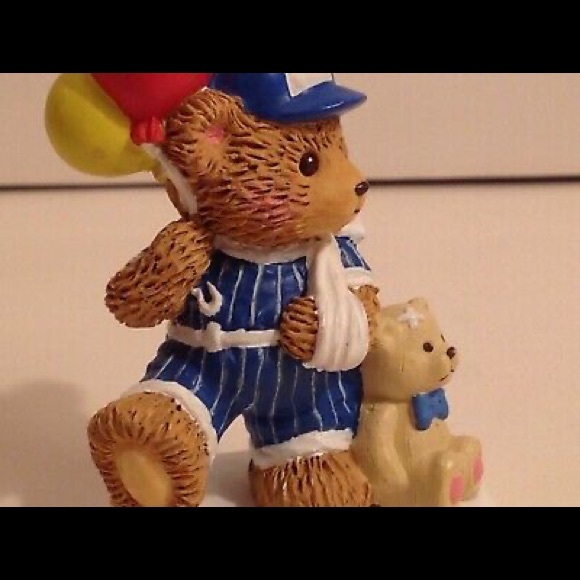 Brighter Days Bear in Baseball Uniform Figurine - Picture 1 of 12